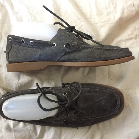 Banana Republic Other - Banana republic boat shoes 8 gray leather